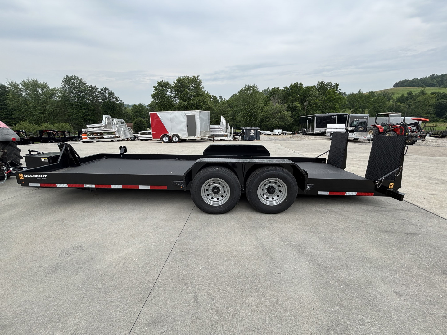 New 2025 Belmont Trailers 80"x20' (SLT8020-14K) Power Tilt Equipment Trailer w/ Options - 14,000# GVWR