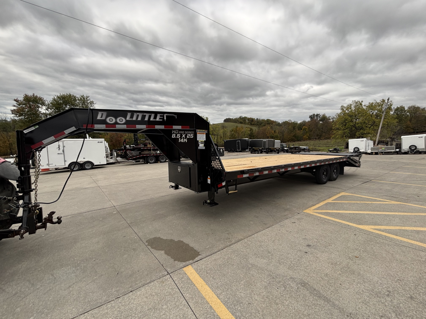 New 2026 Doolittle Trailers 102"x25' (20'+5' Dovetail) Gooseneck Deckover Equipment Trailer - w/ Mammoth Ramps & Spare Tire - 14,000# GVWR