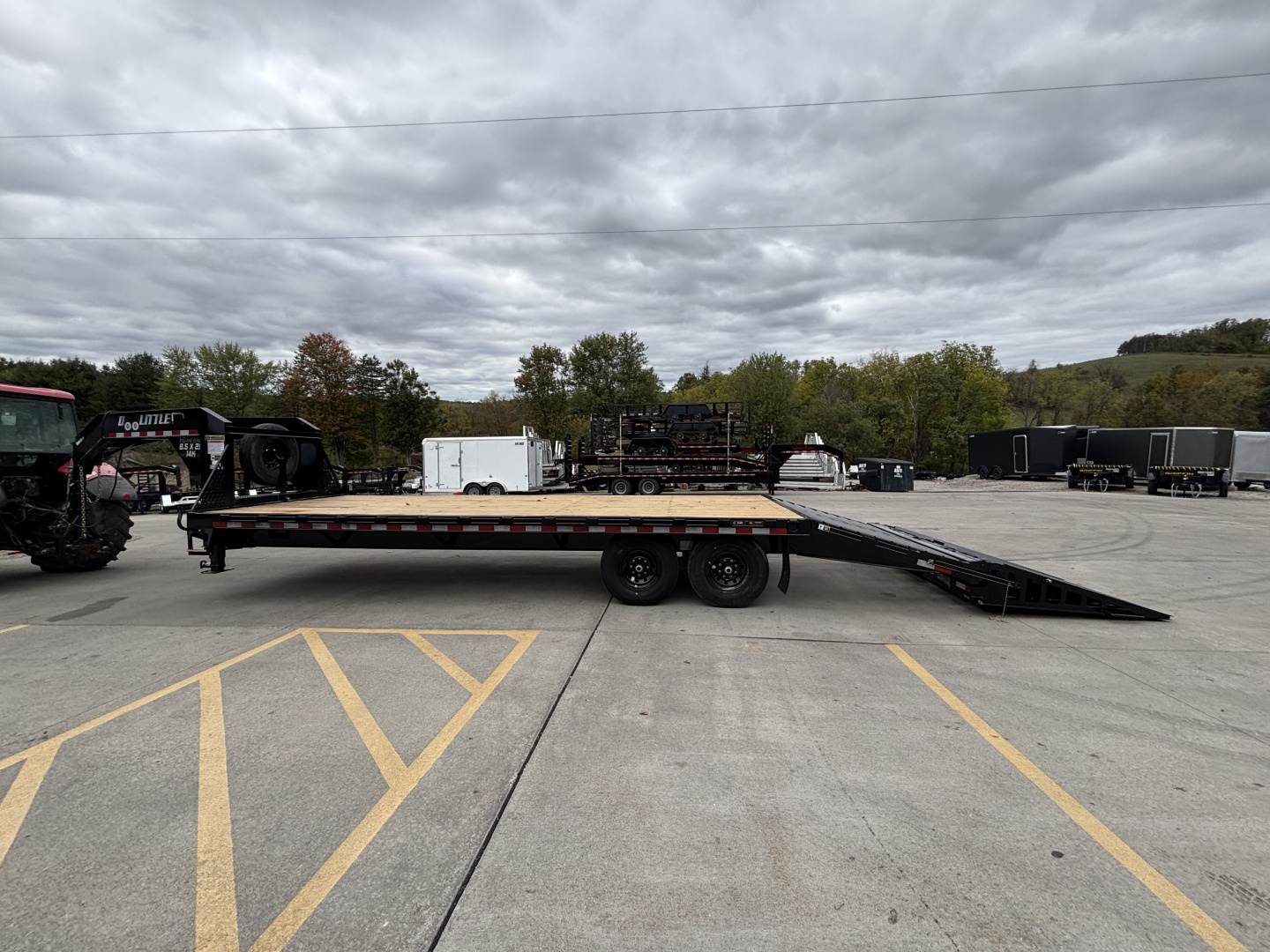 New 2026 Doolittle Trailers 102"x25' (20'+5' Dovetail) Gooseneck Deckover Equipment Trailer - w/ Mammoth Ramps & Spare Tire - 14,000# GVWR