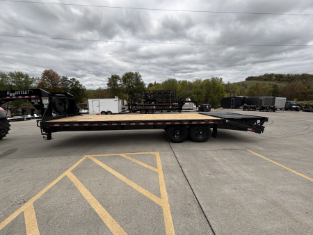 New 2026 Doolittle Trailers 102"x25' (20'+5' Dovetail) Gooseneck Deckover Equipment Trailer - w/ Mammoth Ramps & Spare Tire - 14,000# GVWR