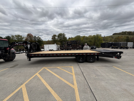New 2026 Doolittle Trailers 102"x25' (20'+5' Dovetail) Gooseneck Deckover Equipment Trailer - w/ Mammoth Ramps & Spare Tire - 14,000# GVWR