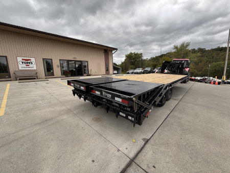 New 2026 Doolittle Trailers 102"x25' (20'+5' Dovetail) Gooseneck Deckover Equipment Trailer - w/ Mammoth Ramps & Spare Tire - 14,000# GVWR