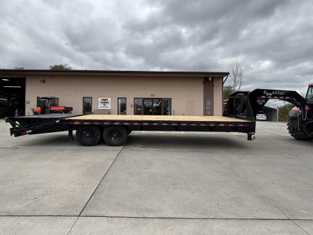 New 2026 Doolittle Trailers 102"x25' (20'+5' Dovetail) Gooseneck Deckover Equipment Trailer - w/ Mammoth Ramps & Spare Tire - 14,000# GVWR