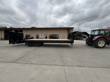 New 2026 Doolittle Trailers 102"x25' (20'+5' Dovetail) Gooseneck Deckover Equipment Trailer - w/ Mammoth Ramps & Spare Tire - 14,000# GVWR