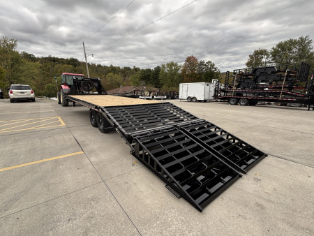 New 2026 Doolittle Trailers 102"x25' (20'+5' Dovetail) Gooseneck Deckover Equipment Trailer - w/ Mammoth Ramps & Spare Tire - 14,000# GVWR