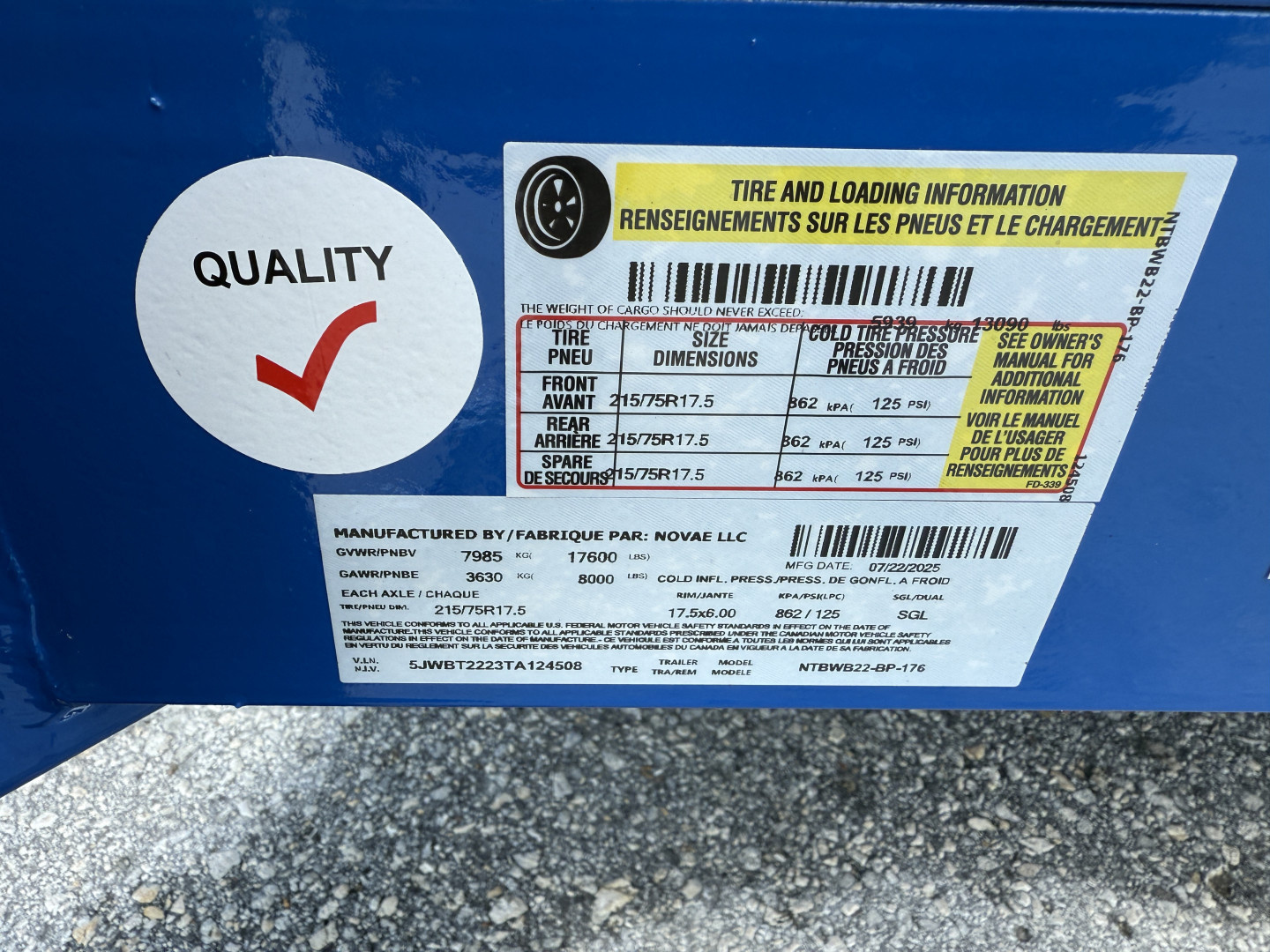 New 2026 Midsota 102 X 22 TBWB22 17.6K Tilt Equipment Trailer