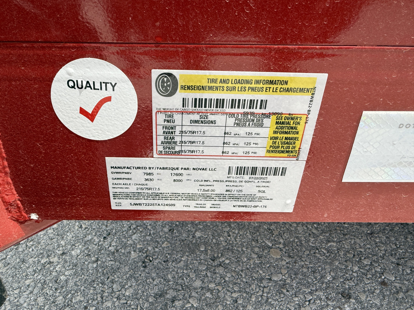 New 2026 Midsota 102 X 22 TBWB22 17.6K Tilt Equipment Trailer