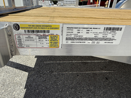 New 2026 H&H Trailers 82 X 12 Aluminum 3K Utility Trailer