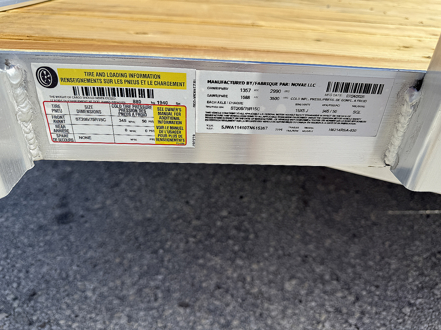 New 2026 H&H Trailers 82 x 14 Aluminum 3K Utility Trailer