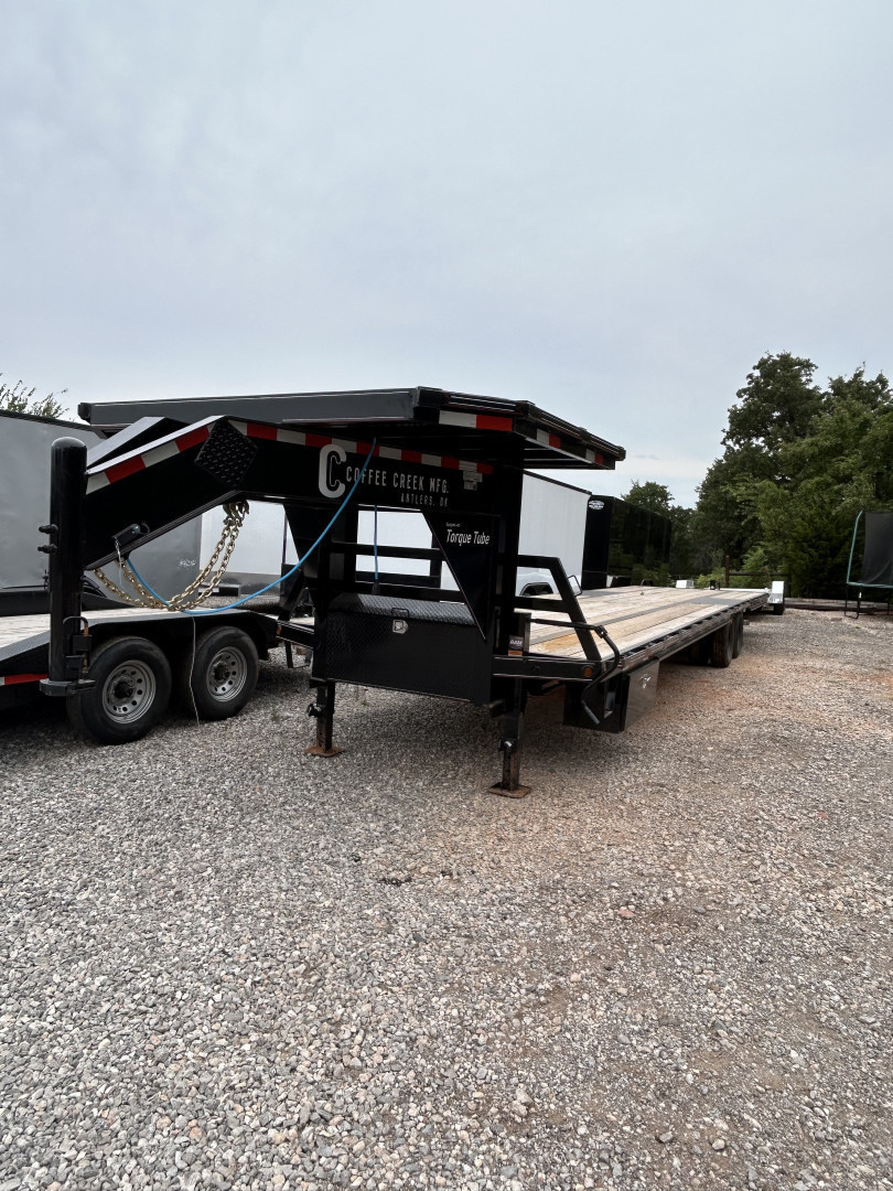 New 2025 Coffee Creek MFG GH 102”x36’ Dual Axle Deckover Trailer