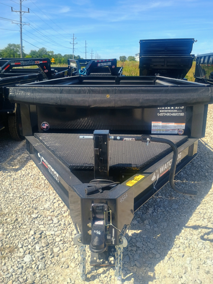 New 2025 Watchdog Trailers PD-14TA7 Dump Trailer 83X14 TA (GVW:14000) BLACK