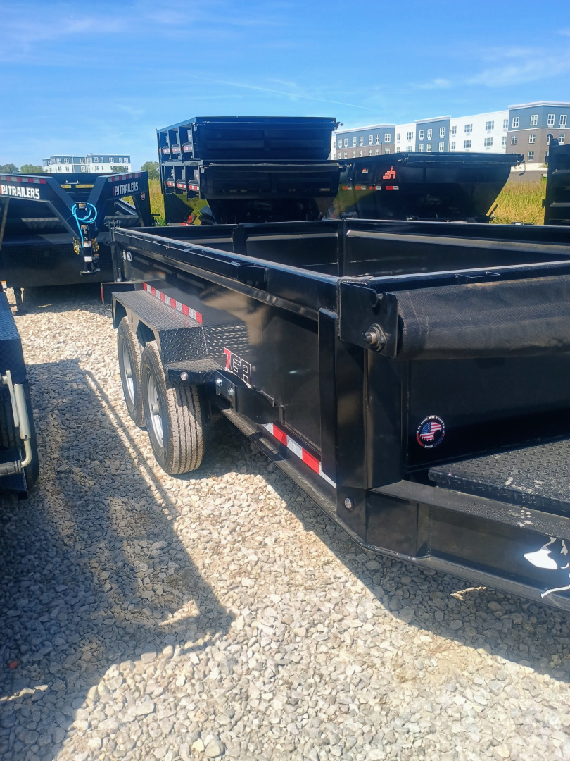 New 2025 Watchdog Trailers PD-14TA7 Dump Trailer 83X14 TA (GVW:14000) BLACK
