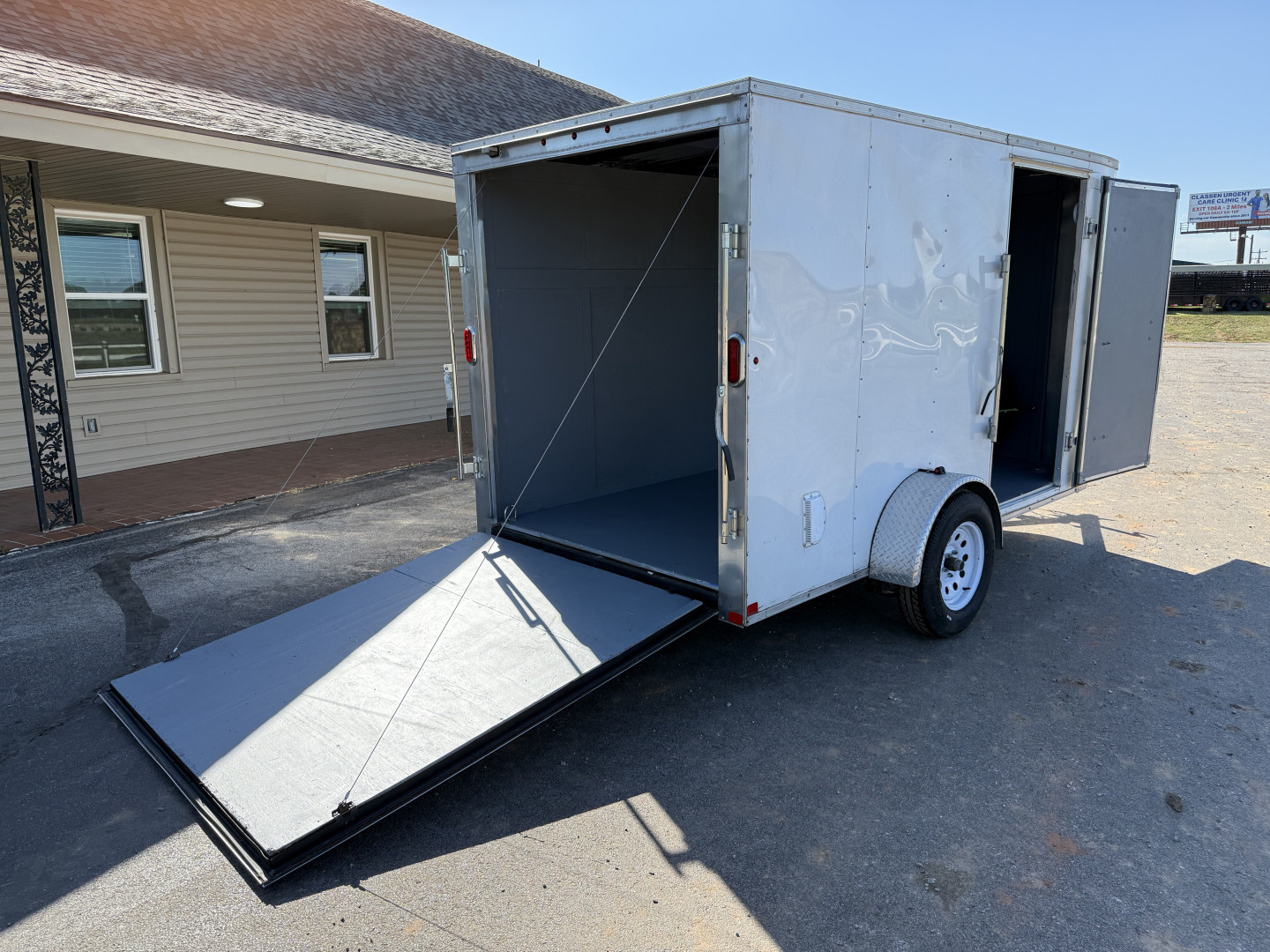 Used 2023 Carry-On 6'x12' Enclosed Trailer