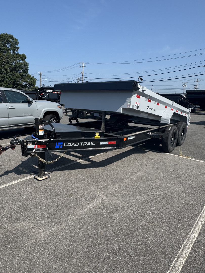 New 2026 Load Trail DE83X14 Dump Trailer Ramps & Tarp