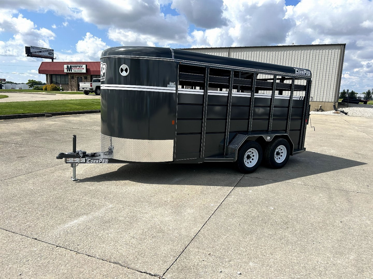 New 2025 CORNPRO SB16 6s Bumper Pull Stock Trailer