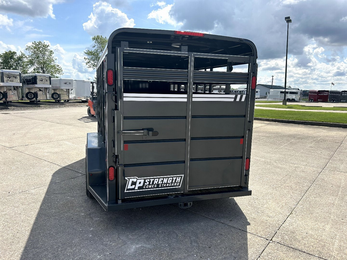 New 2025 CORNPRO SB16 6s Bumper Pull Stock Trailer