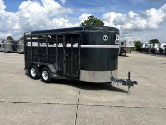 New 2025 CORNPRO SB16 6s Bumper Pull Stock Trailer