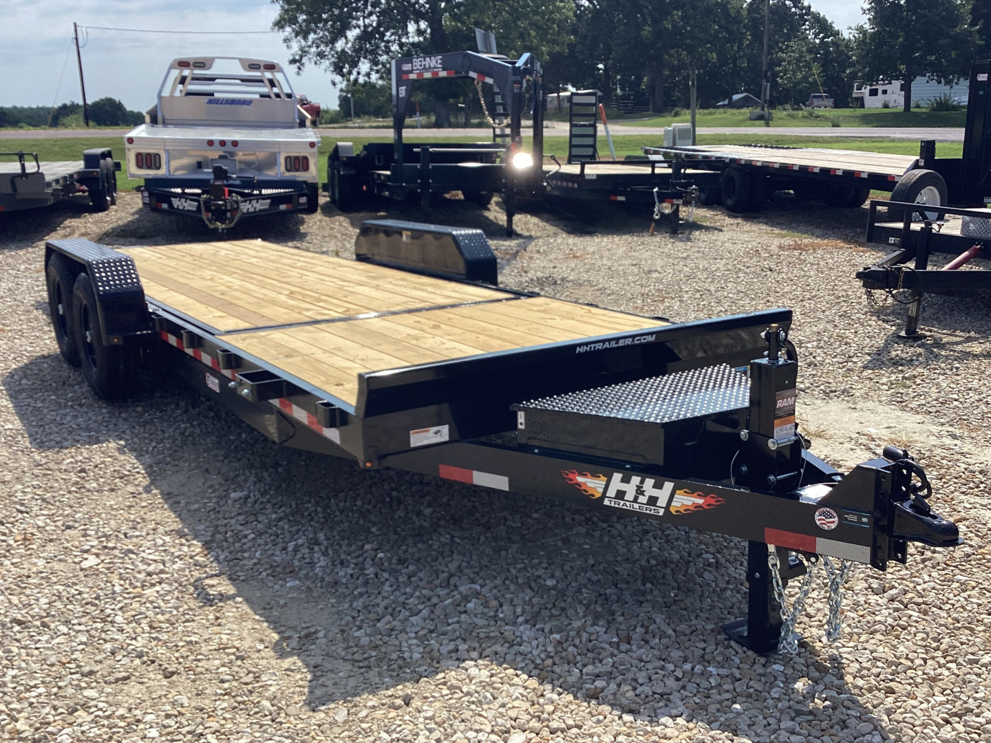 New 2026 H&H 82x16+6 Bumper Pull Gravity Tilt Trailer, 14k