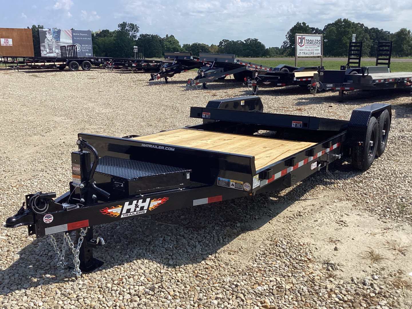New 2026 H&H 82x16+6 Bumper Pull Gravity Tilt Trailer, 14k