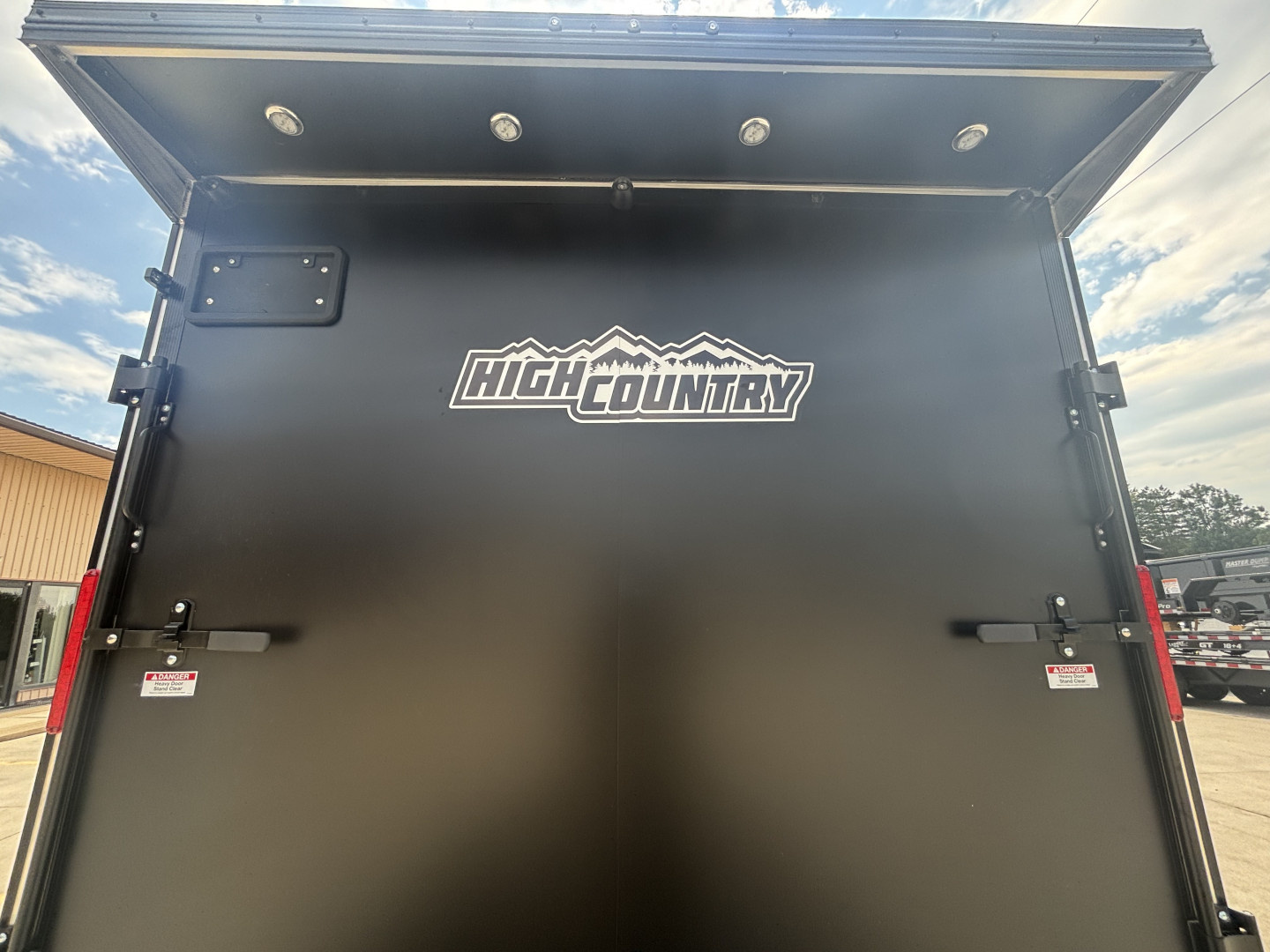 New 2026 Xpress High Country Trailers 7.5x16 Enclosed SXS / UTV Trailer - (V-Nose) - Black Out Package - Spread Axles - w/ Ramp - 7000# GVWR