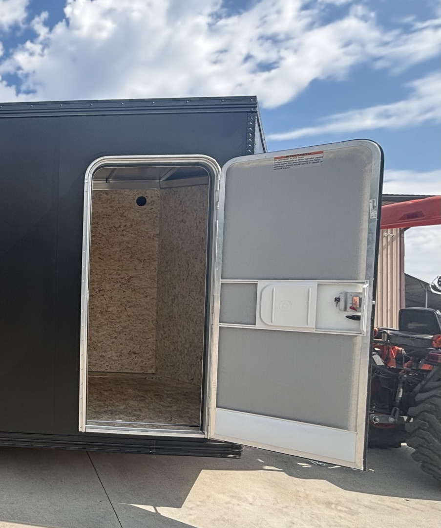 New 2026 Xpress High Country Trailers 7.5x16 Enclosed SXS / UTV Trailer - (V-Nose) - Black Out Package - Spread Axles - w/ Ramp - 7000# GVWR