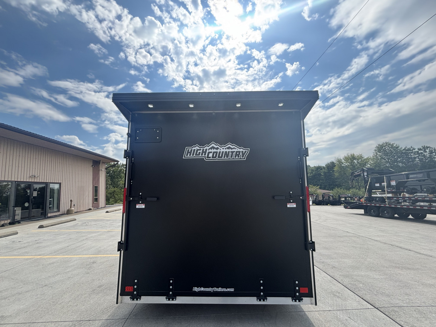 New 2026 Xpress High Country Trailers 7.5x16 Enclosed SXS / UTV Trailer - (V-Nose) - Black Out Package - Spread Axles - w/ Ramp - 7000# GVWR