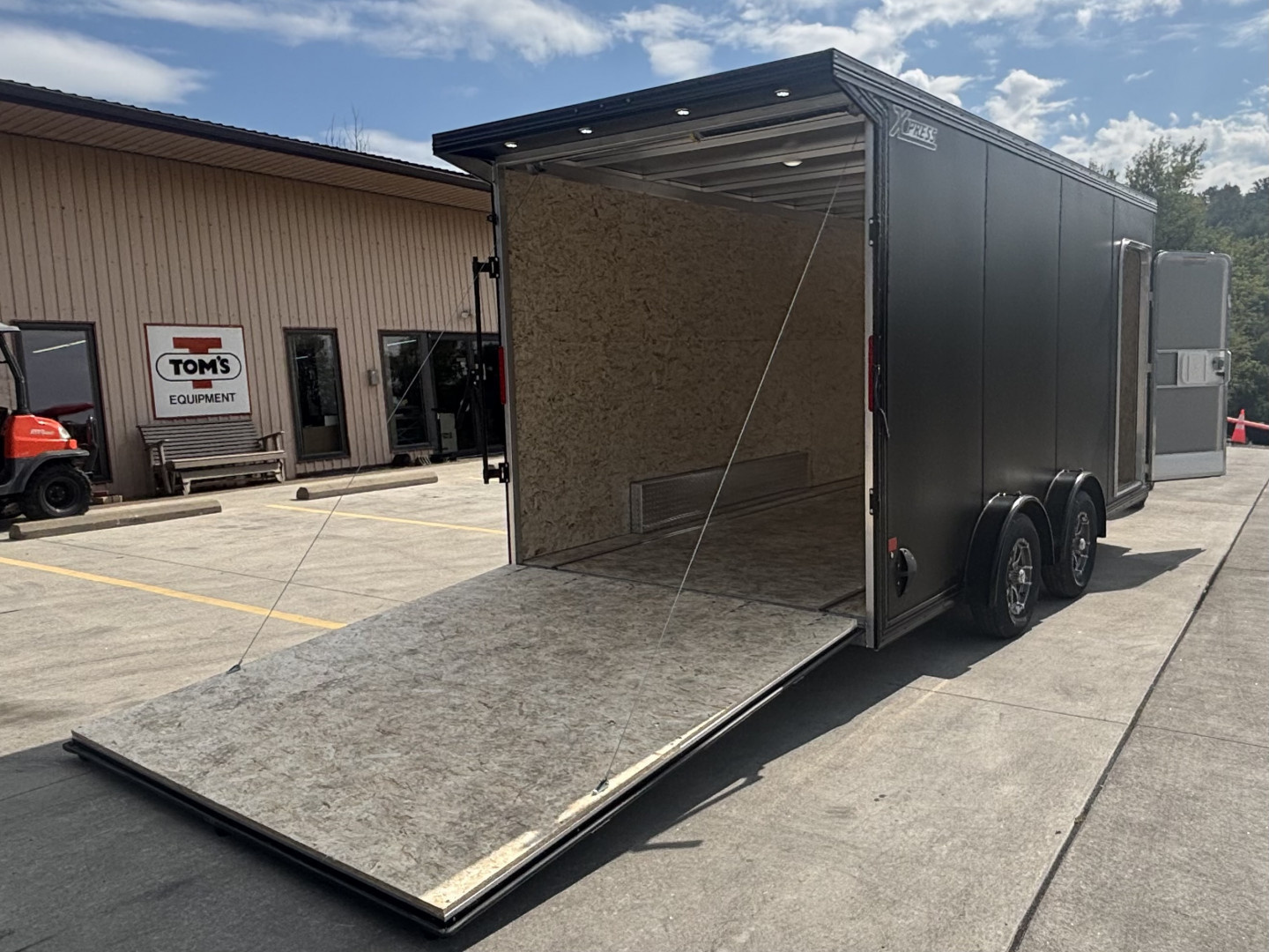 New 2026 Xpress High Country Trailers 7.5x16 Enclosed SXS / UTV Trailer - (V-Nose) - Black Out Package - Spread Axles - w/ Ramp - 7000# GVWR