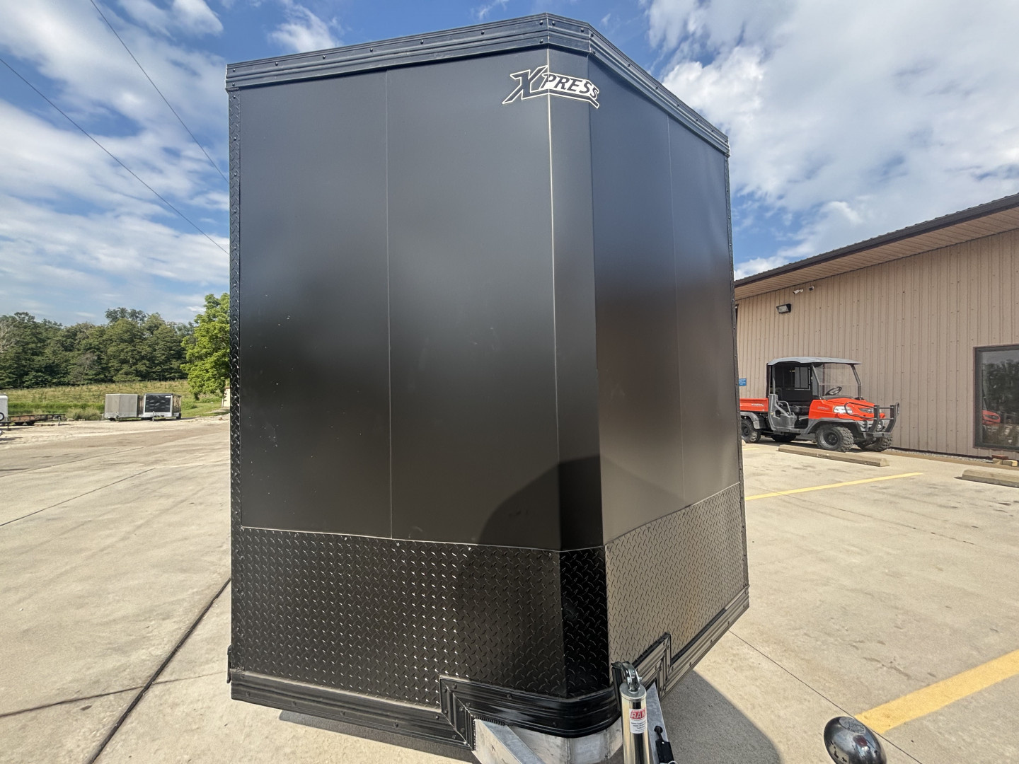 New 2026 Xpress High Country Trailers 7.5x16 Enclosed SXS / UTV Trailer - (V-Nose) - Black Out Package - Spread Axles - w/ Ramp - 7000# GVWR