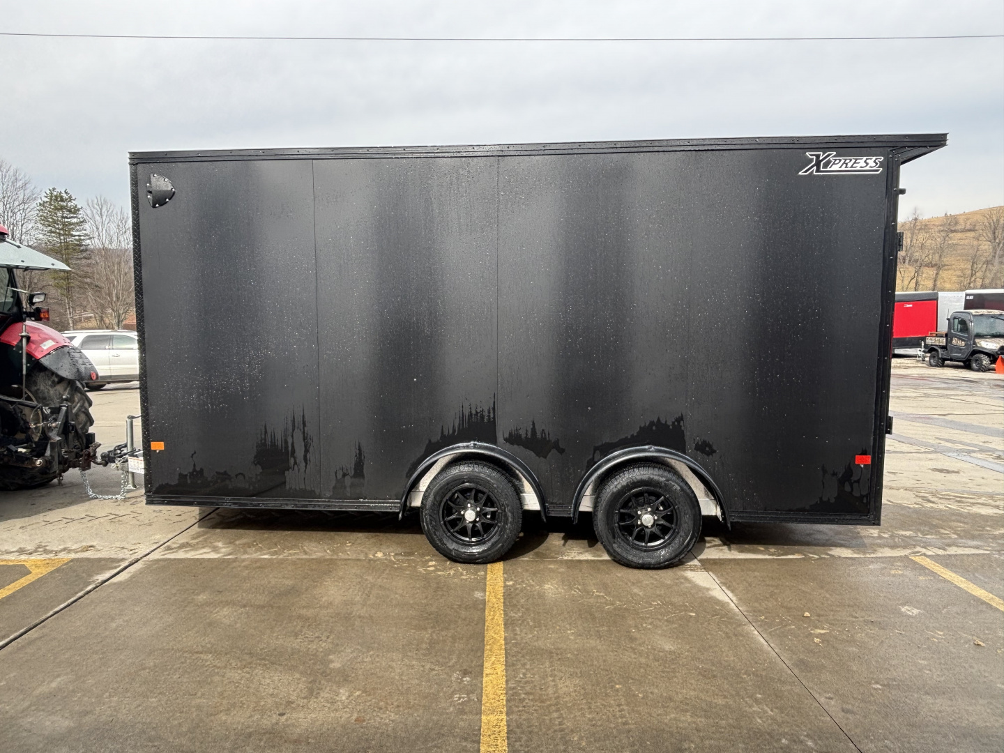 New 2026 (ALL ALUMINUM) Xpress High Country Trailers 7.5x16 Enclosed SXS / UTV Trailer - (V-Nose) - Black Out Package - Spread Axles - w/ Ramp - 7000# GVWR