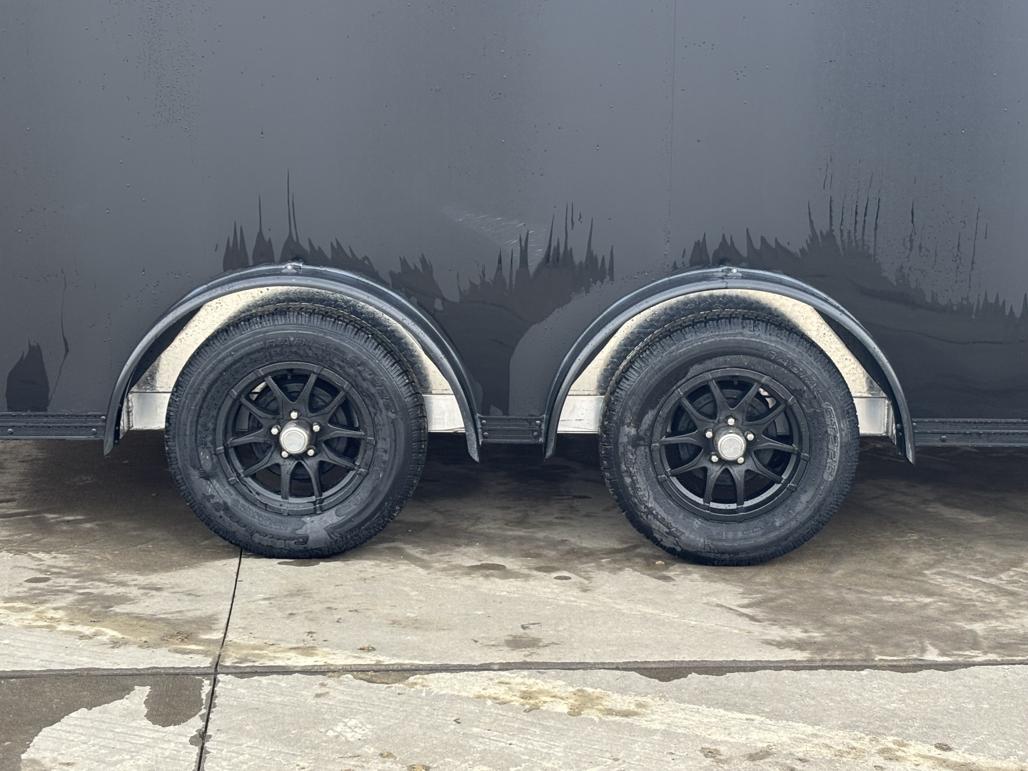 New 2026 (ALL ALUMINUM) Xpress High Country Trailers 7.5x16 Enclosed SXS / UTV Trailer - (V-Nose) - Black Out Package - Spread Axles - w/ Ramp - 7000# GVWR