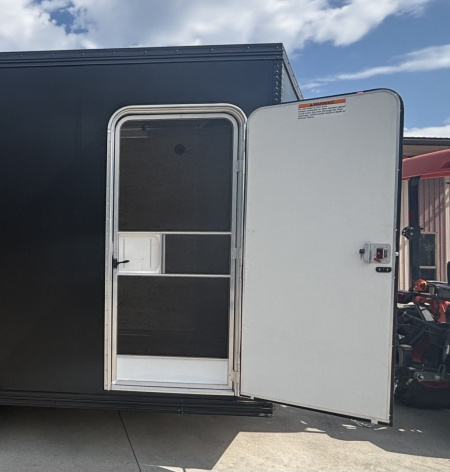 New 2026 Xpress High Country Trailers 7.5x16 Enclosed SXS / UTV Trailer - (V-Nose) - Black Out Package - Spread Axles - w/ Ramp - 7000# GVWR