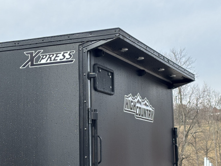 New 2026 (ALL ALUMINUM) Xpress High Country Trailers 7.5x16 Enclosed SXS / UTV Trailer - (V-Nose) - Black Out Package - Spread Axles - w/ Ramp - 7000# GVWR
