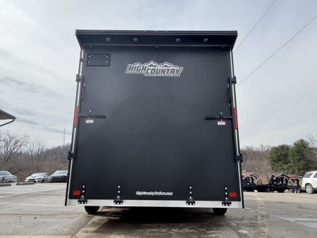 New 2026 (ALL ALUMINUM) Xpress High Country Trailers 7.5x16 Enclosed SXS / UTV Trailer - (V-Nose) - Black Out Package - Spread Axles - w/ Ramp - 7000# GVWR