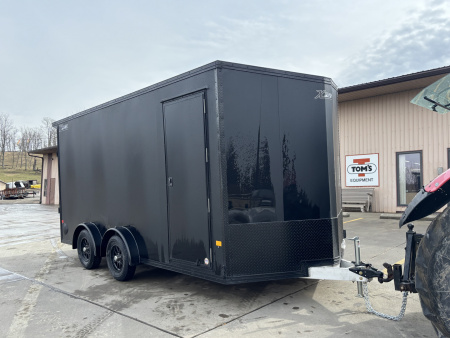 New 2026 (ALL ALUMINUM) Xpress High Country Trailers 7.5x16 Enclosed SXS / UTV Trailer - (V-Nose) - Black Out Package - Spread Axles - w/ Ramp - 7000# GVWR
