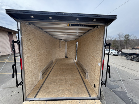 New 2026 (ALL ALUMINUM) Xpress High Country Trailers 7.5x16 Enclosed SXS / UTV Trailer - (V-Nose) - Black Out Package - Spread Axles - w/ Ramp - 7000# GVWR