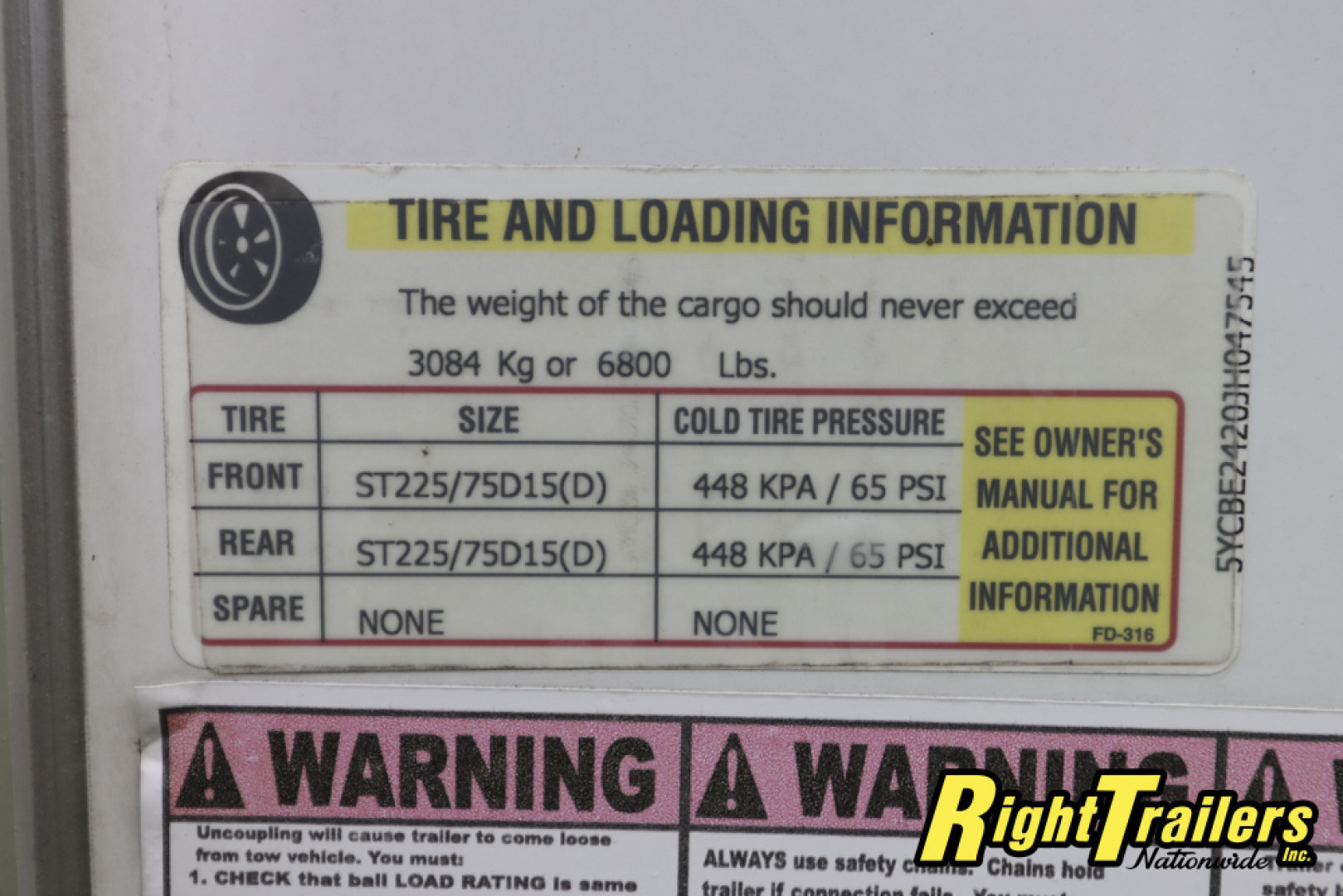 Used 2018 8.5X24 Arising Race Trailer