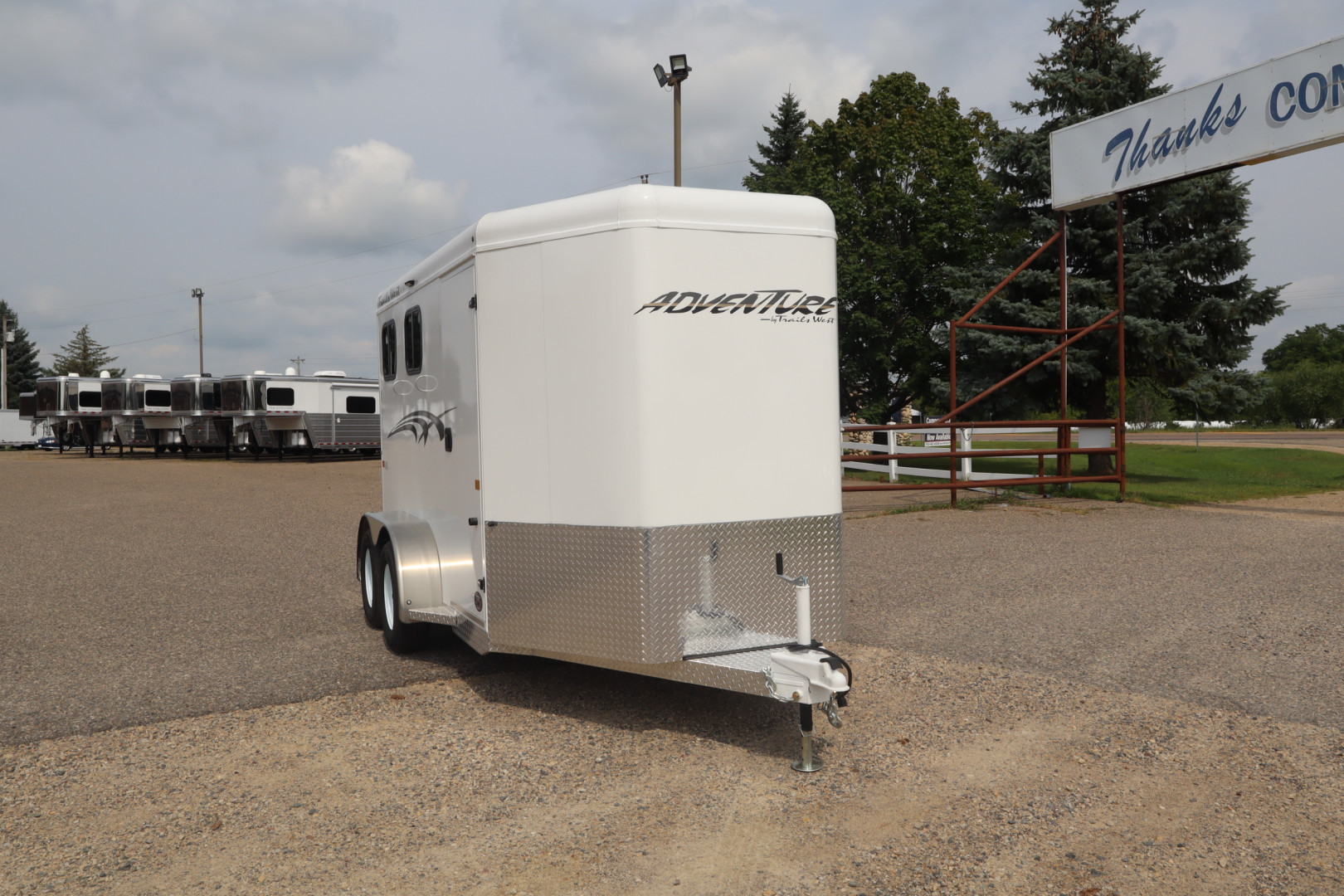 New 2026 Trails West 2 Horse BP Horse Trailer