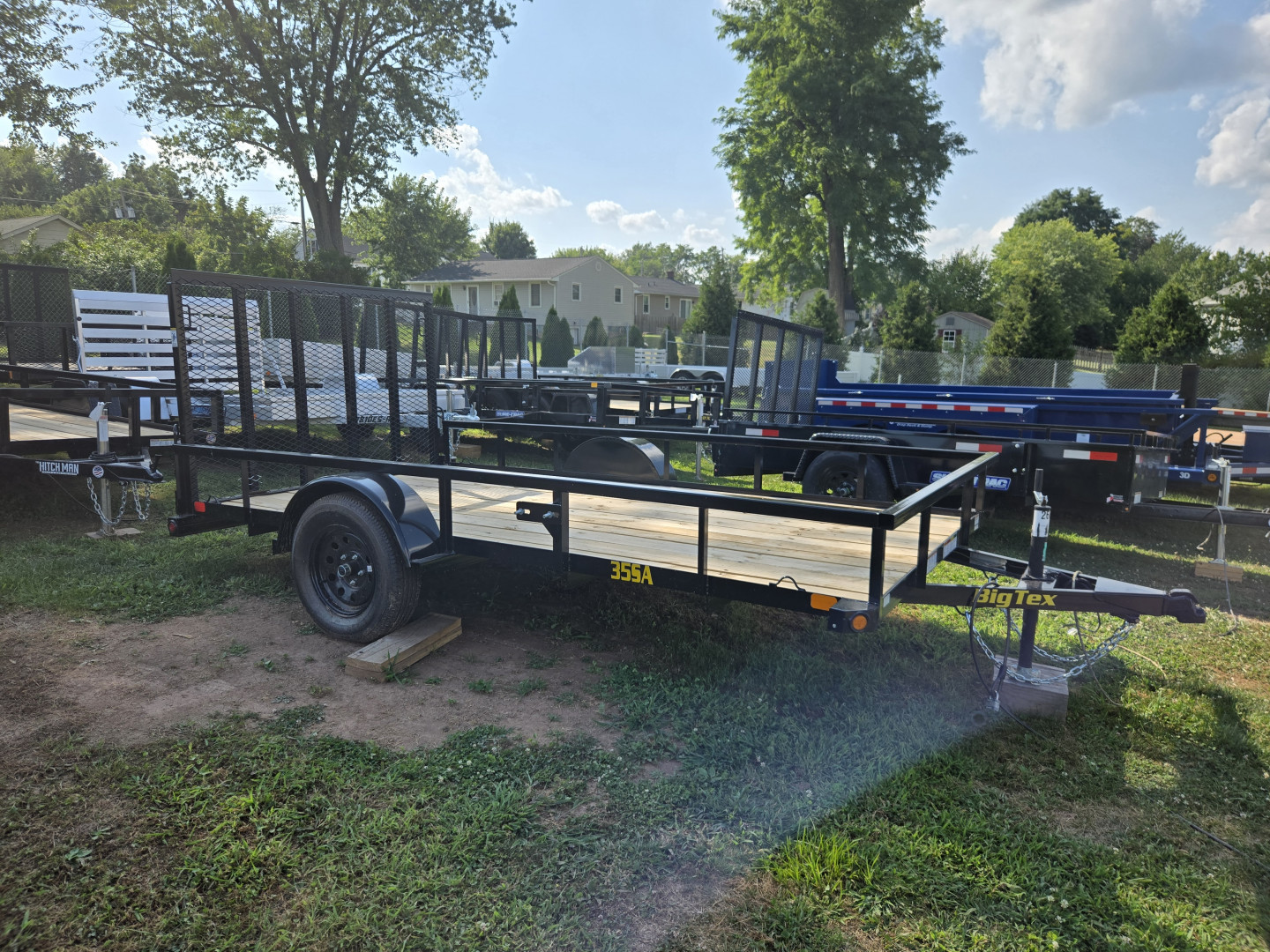 New 6.5 x 12 Big Tex 35SA Single Axle Utility Trailer, 3K GVWR ***Spring Assist Gate, Spare Mount