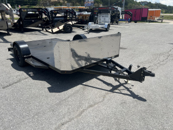 New 2025 P & T Trailers 82X12 SA MOTORCYCLE Motorcycle Trailer