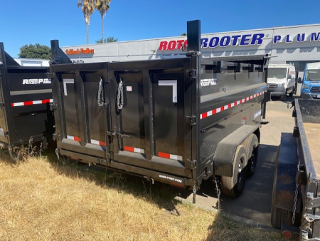 New 7x14 Tandem Axle 14K Telescopic Dump Trailer