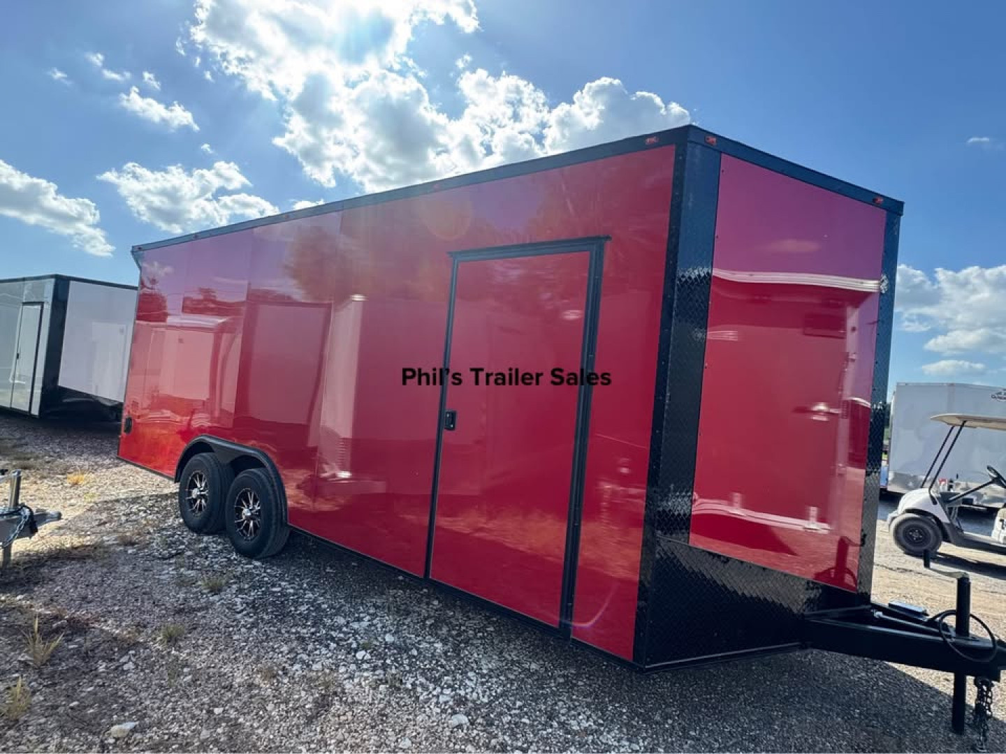 New 8.5X20 BLACKOUT PACKAGE ALUMINUM WHEELS Cargo / Enclosed Trailer