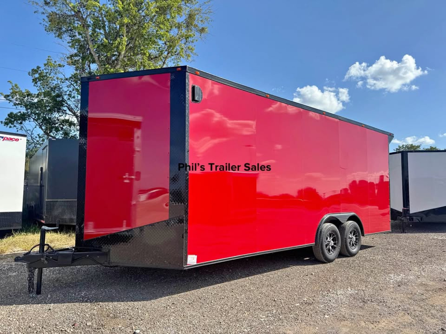 New 8.5X20 BLACKOUT PACKAGE ALUMINUM WHEELS Cargo / Enclosed Trailer