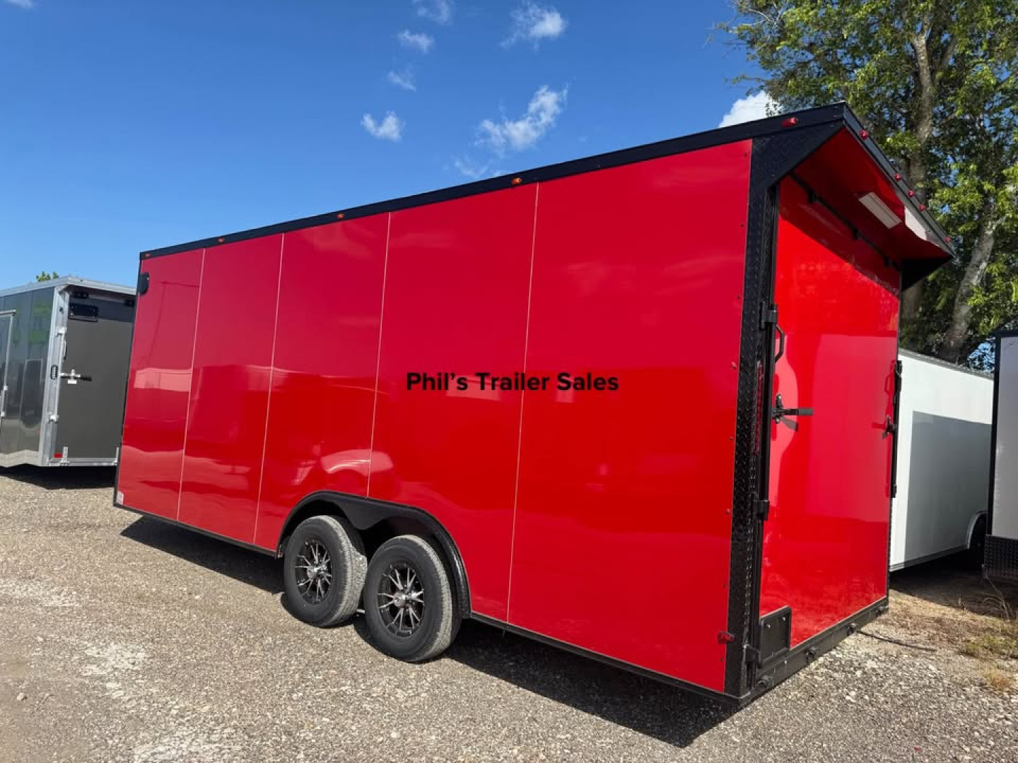 New 8.5X20 BLACKOUT PACKAGE ALUMINUM WHEELS Cargo / Enclosed Trailer