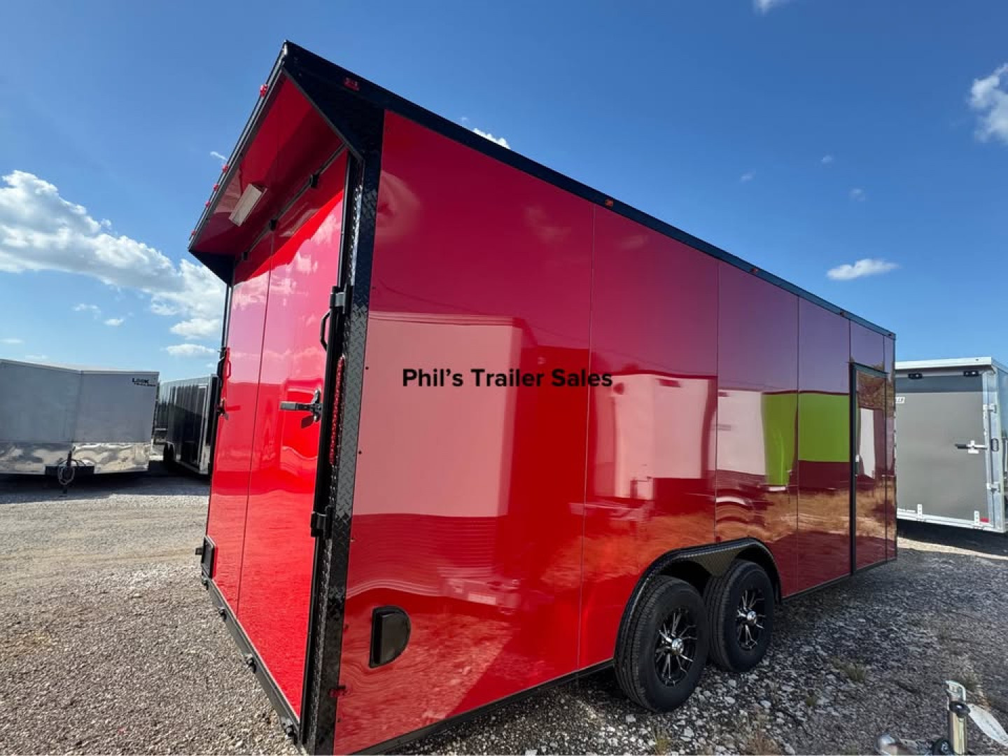 New 8.5X24 BLACKOUT PACKAGE ALUMINUM WHEELS Cargo / EnCLOSED TRAILER CAR HAULER