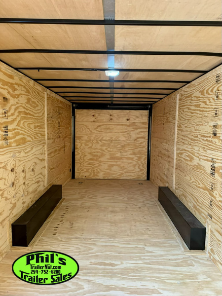 New 8.5X24 BLACKOUT PACKAGE ALUMINUM WHEELS Cargo / EnCLOSED TRAILER CAR HAULER