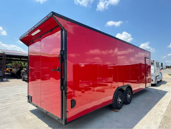 New 8.5X24 BLACKOUT PACKAGE ALUMINUM WHEELS Cargo / Enclosed Trailer 7'6'' INTERIOR