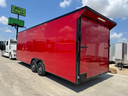 New 8.5X24 BLACKOUT PACKAGE ALUMINUM WHEELS Cargo / EnCLOSED TRAILER CAR HAULER