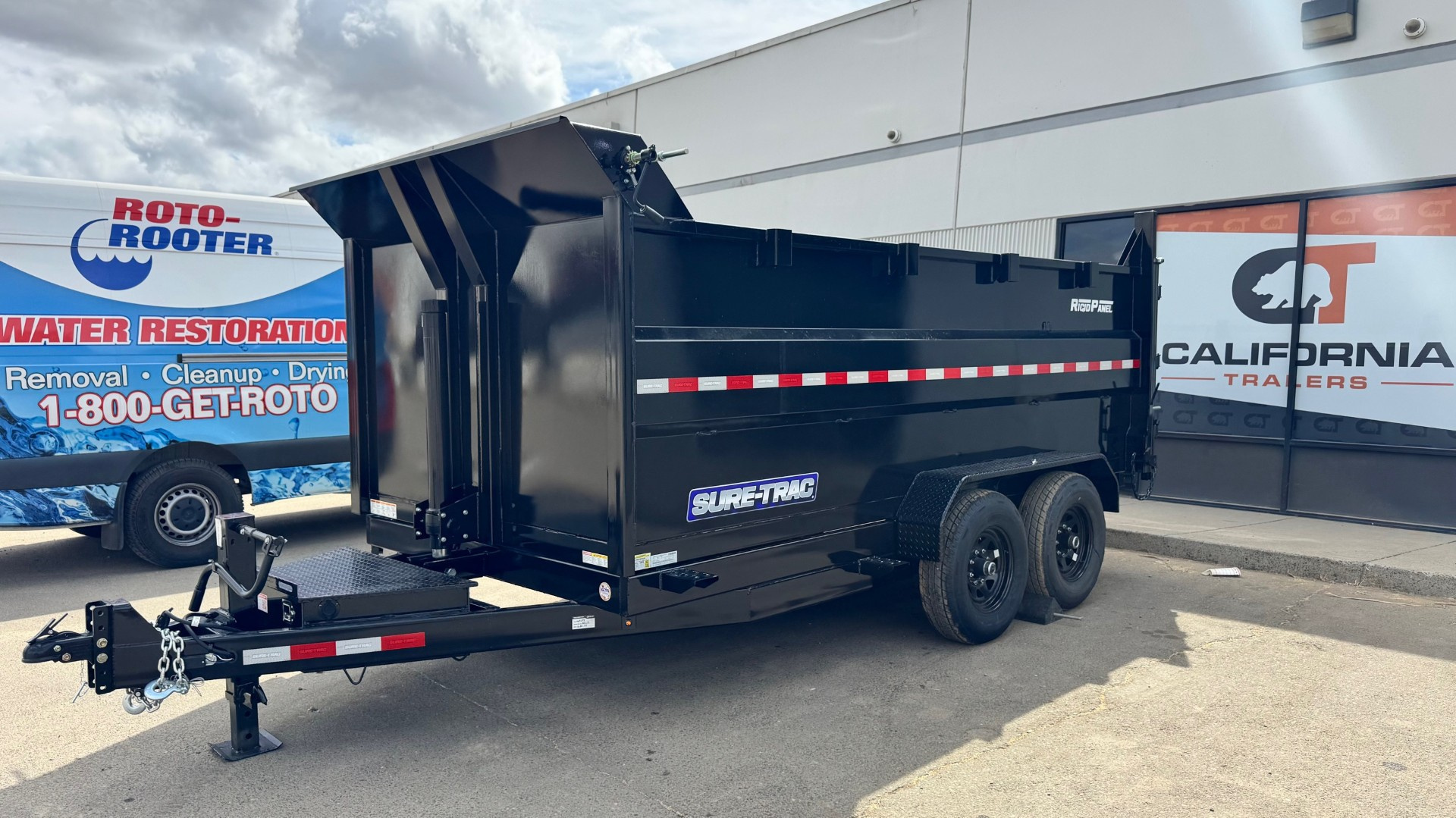 New 7x14 Tandem Axle 14K Telescopic Dump Trailer