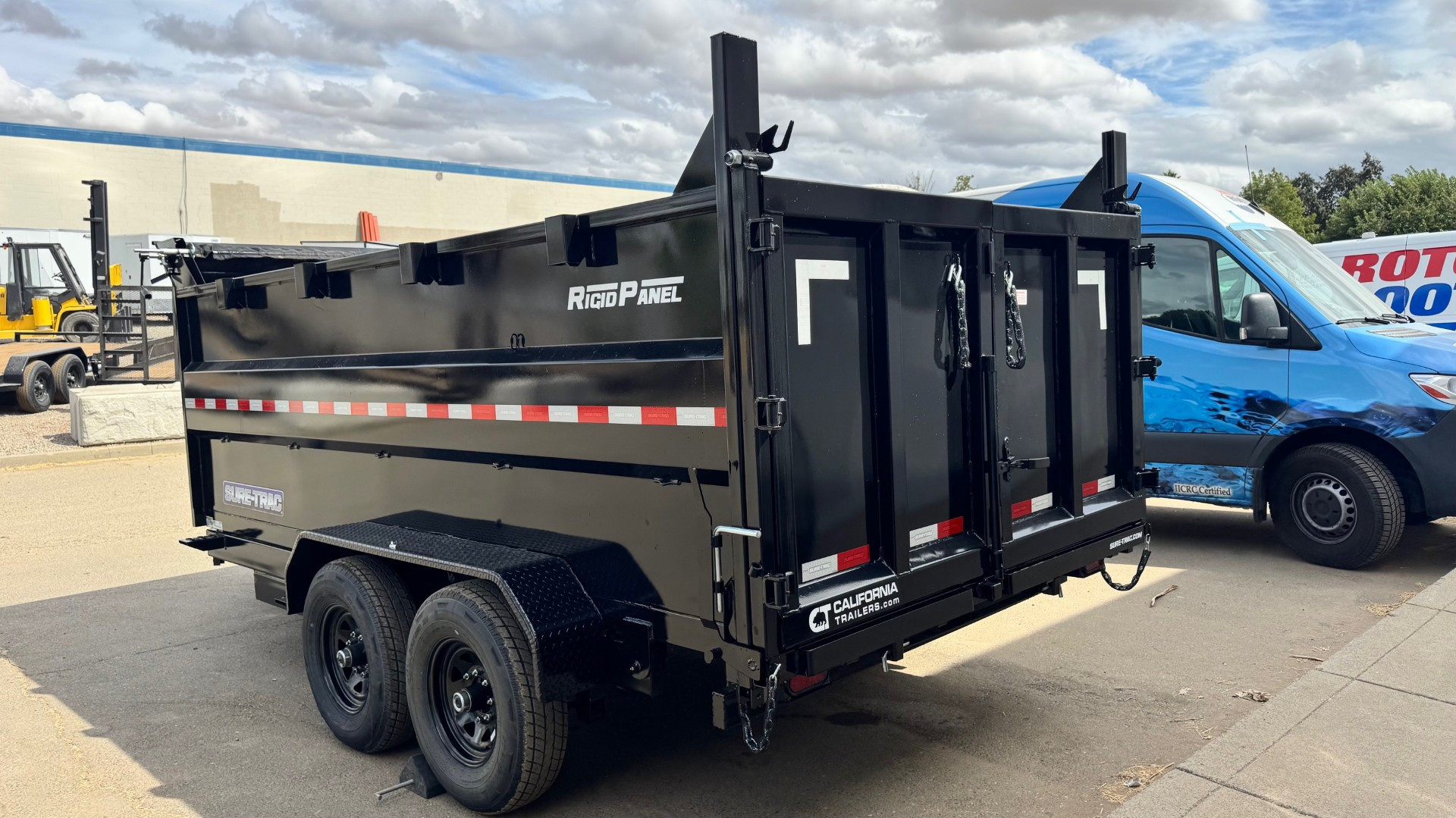 New 7x14 Tandem Axle 14K Telescopic Dump Trailer