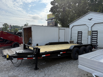New 2025 P & T Trailers 82X22 3AXLE Equipment Trailer